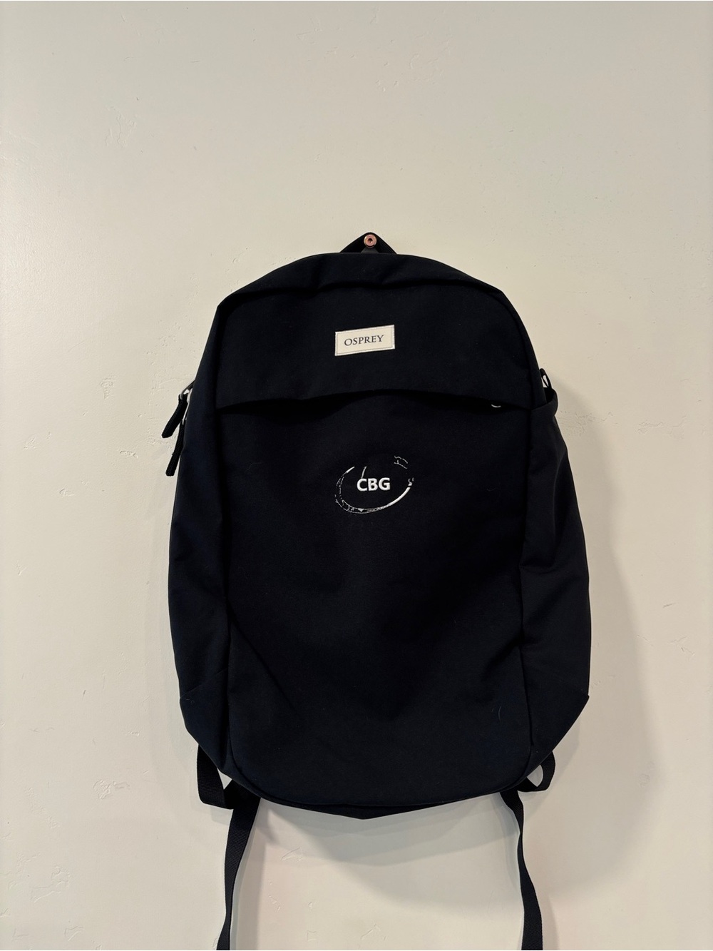 Osprey Arcane Backpack Black Commuter Travel School 20L Logo